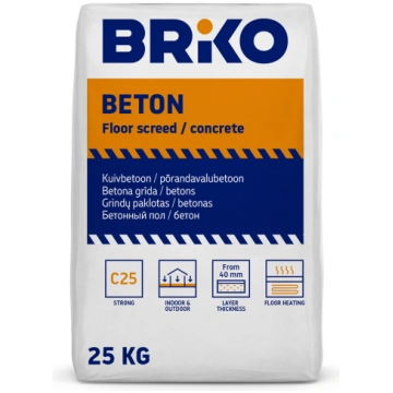 Betons Briko, remonta, 25.083 kg