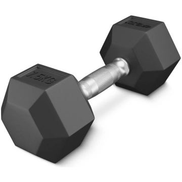 Tērauda hantelis HEX 1 X 7,5 kg — universāls risin