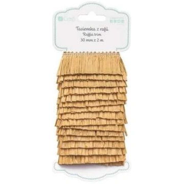 Dekoratīva lente DallPrint Raffia, gaiši brūna krā