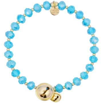 Bracciale elastico campanelli turchese - Crystal R