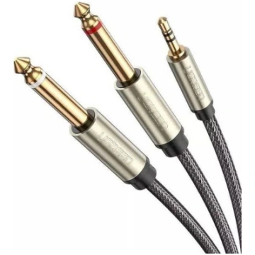 Kabel Ugreen Jack 3.5mm - Jack 6.3mm x2 2m (10615)