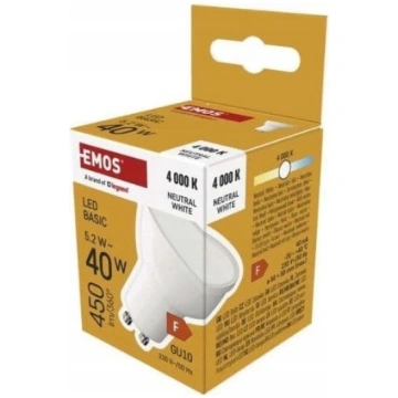 Emos Zarowka LED Basic MR16 GU10 5 2W (40W) 4000K 