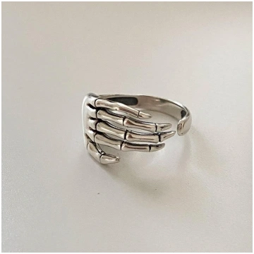 Resizable 925 Sterling Silver Ring Trend Punk Rock