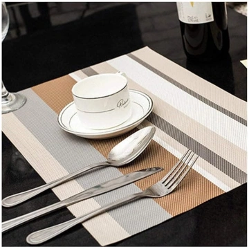 Washable 4Pcs/Set Placemats PVC Dining Table Mat S