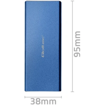 Qoltec 51832 Enclosure | M.2 SSD drive | SATA | NG