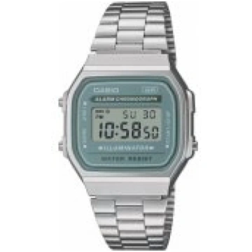 CASIO A168WA-3AYES Silver Pulkstenis A168WA-3AYES-