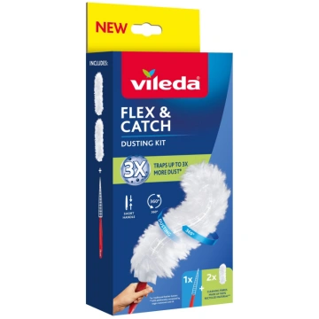 Duster Vileda Flex&Catch, ar īsu rokturi
