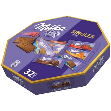 Šokolādes saldumu izlase MILKA Mix Single, 138 g