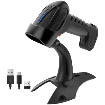 Tera Barcode Scanner kabellos 2D QR mit Ständer: P