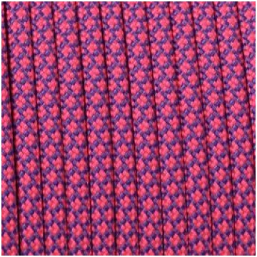 Paracord 550 snake rosa flu-viola 4 mm - 100 mt