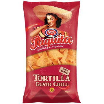 Pata Tortilla Chili Paquita - 400gr 8pz