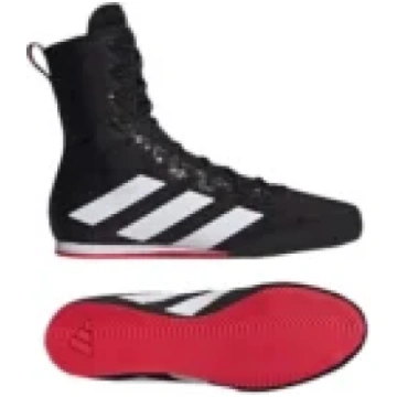Adidas "Box Hog 4" Boksa Apavi Melni/Sarkani