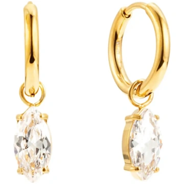 By Jolima - Teardrop Huggie Gold - izmērs ONE SIZE