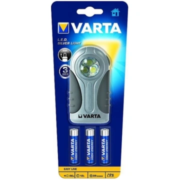 Varta 16647 Black, Silver Hand flashlight LED 1664