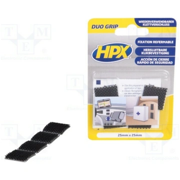 Tape: hook and loop; W: 25mm; L: 25m; Thk: 5.4mm; 