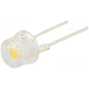 LED | white warm | 8mm | 100° | Front: convex | 2.