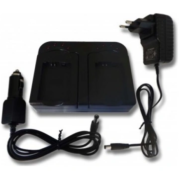 Akumulatora lādētājs, VHBW, vhbw dual charger for 