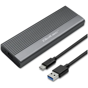 Qoltec ārējais korpuss M.2 SSD diskam, SATA, NGFF,