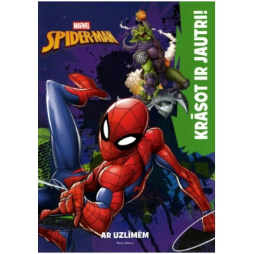 Spider-Man. Krāsot ir jautri! Ar uzlīmēm