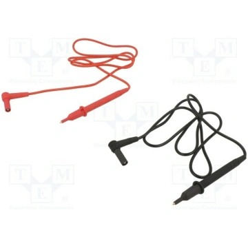 Test leads; probe tip x2,angular banana plug 4mm x