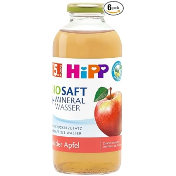 HiPP Bioloģiskā sula + minerālūdens Maigs ābolu ie