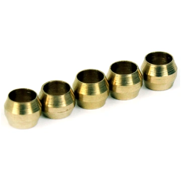 Micro Swiss Spare 4mm brass Compression Sleeves (P