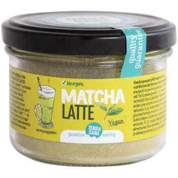 Bioloģisks zaļās tējas dzēriens Matcha Latte ar ko
