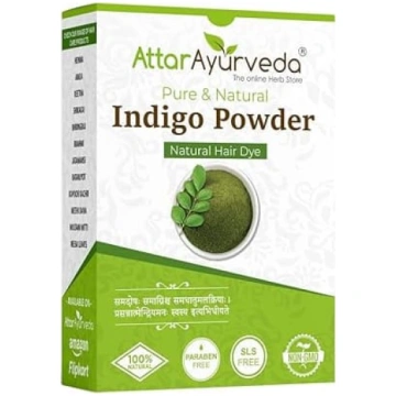Attar Ayurveda Indigo pulveris melniem matiem, atj