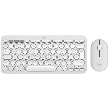 KEYBOARD +MOUSE COMBO PEBBLE 2/WHITE 920-012240 LO