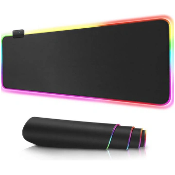 RGB spēļu peles paliktnis ar LED apgaismojumu, lie