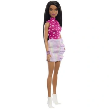 Barbie-Barbie Fashionistas lelle ar melniem matiem
