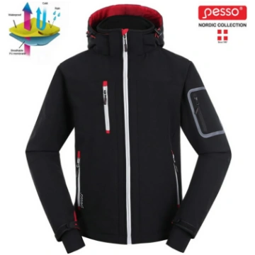 Softshell jaka Acropolis, 2XL, Pesso, melna, ar ka