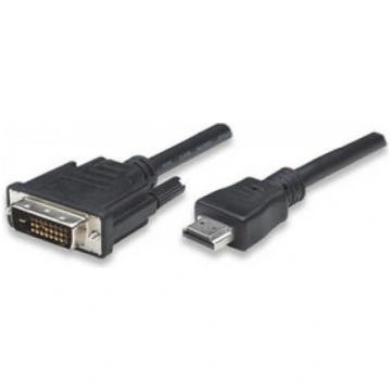 Techly Monitor cable HDMI/DVI-D 24+1 M/M 1.8m blac