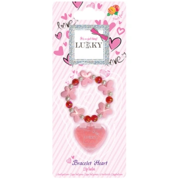 LUKKY Lūpu balzams ar aksesuāru "Bracelet Heart" (