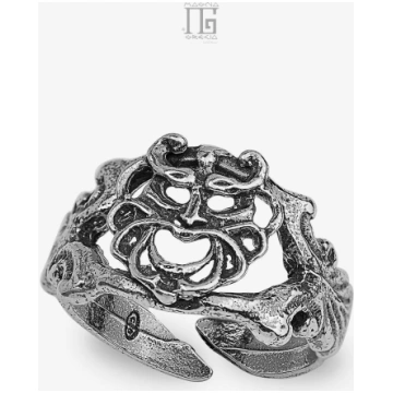 Anello in Argento con Maschera Apotropaica Cod. MG