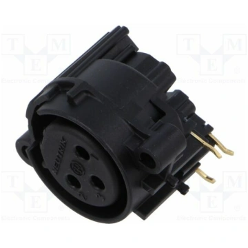 Connector: XLR; socket; female; PIN: 3; angled 90°