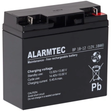 ALARMTEC AGM akumulators, BP sērija 12V 18Ah