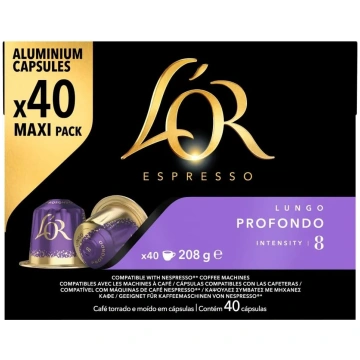 L'OR Espresso Lungo Profondo Coffee Pods x40 