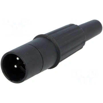 Plug | XLR | male | PIN: 3 | straight | for cable 