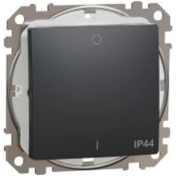 2-polu slēdzis IP44 10AX antracīts Sedna Design SD
