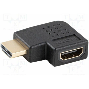 Adapter; HDMI socket,HDMI plug 90° left/right; HDM