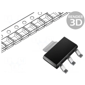 IC: voltage regulator | LDO,fixed | 5V | 1A | SOT2