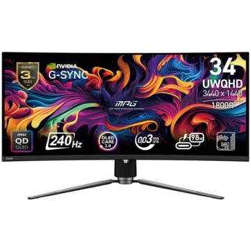 MSI Monitor MPG 341CQPX QD-OLED 34 inches/LED/UWQH