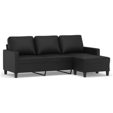 Tidyard 3-Seater Sofa with Stool, Fabric Sofa, Uph