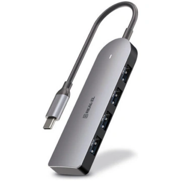 Type C daudzfunkcionāls usb centrmezgls 3.0 REAL-E