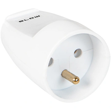 GN-161 PR single socket with grounding, white Blow
