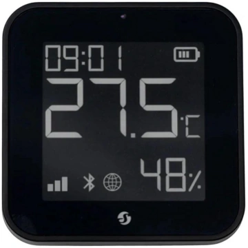 Shelly temperatūras un mitruma sensors ZB Black, 6