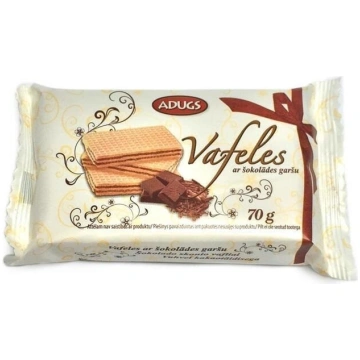 Vafeles ADUGS ar šokolādes garšu, 70g
