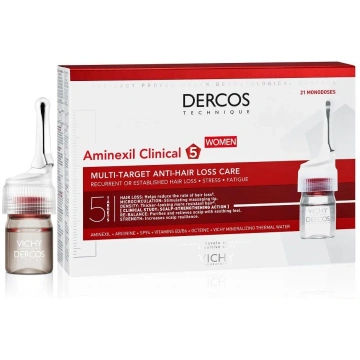 VICHY DERCOS Aminexil Clinical 5 pret matu izkriša