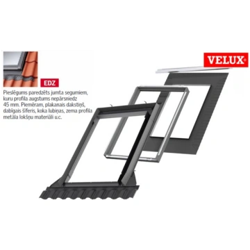 VELUX Jumta Loga Pieslēgums EDZ 2000 ar BDX CK06, 